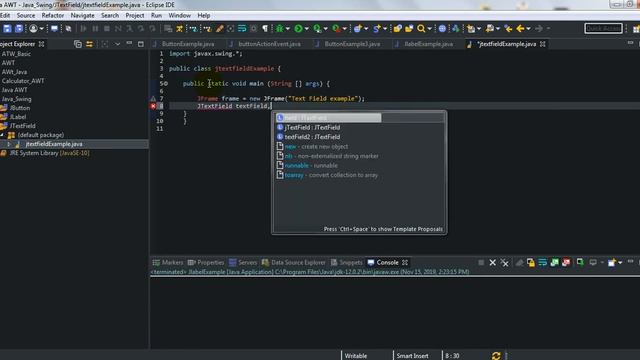 3. JTextField Java Swing Tutorial without voice смотреть онлайн