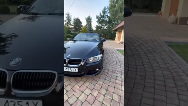 BMW e93 cabrio m-pakiet black смотреть онлайн