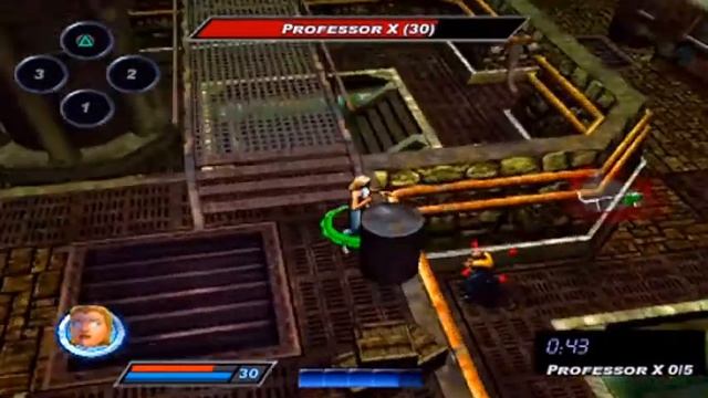 X-MEN Legends 2 - Stepford Cuckoo VS. Professor X in Sparring Mode PS2 смотреть онлайн