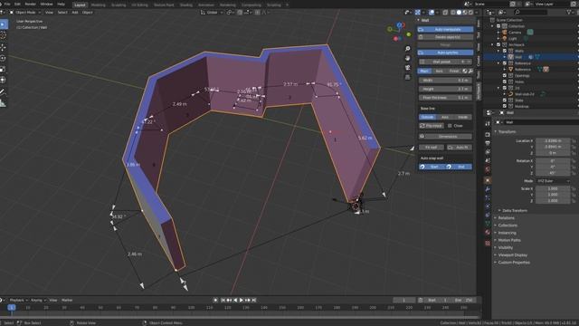 Archipack 2.2.4 Wall manipulators preview смотреть онлайн