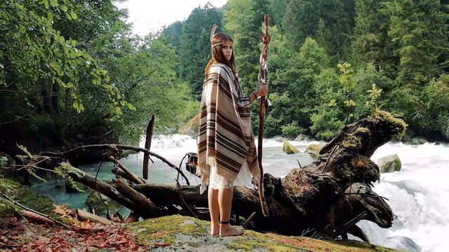 NATIVE AMERICAN MUSIC FLUTE | Relaxing River And Nature Sounds | Meditation