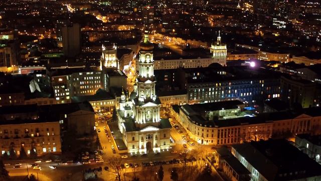 Вечерний Харьков.DJI Inspire 1 PRO Zenmuse X5 смотреть онлайн