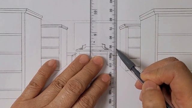 How to draw a library in one point perspective смотреть онлайн