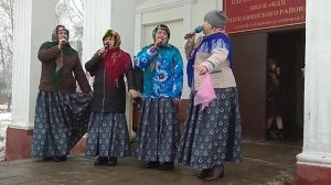Песня "Масленица" в исполнении наших заводных красавиц, а так же сжигание чучела!