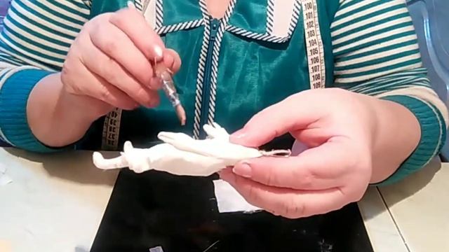 Ватные игрушки.Мальчик и Девочка Новогодние колядки 1ч. We make toys out of cotton woll. смотреть онлайн