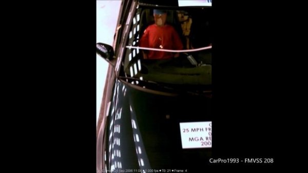 2003-2012 Saab 9-3 Sedan / SportCombi FMVSS 208 Unbelted Frontal Crash Test
