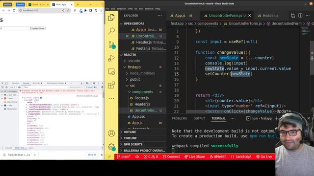 AM Coder - React 18 101 - 4 - useRef, Uncontrolled Forms, more on state updates смотреть онлайн