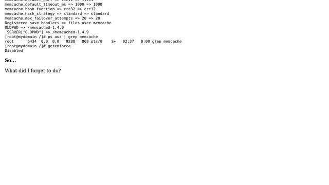 DevOps & SysAdmins: "Memcache can't connect, connection refused (111)"? смотреть онлайн