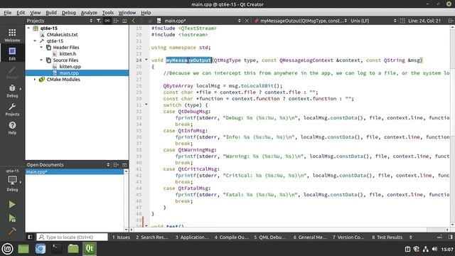 Qt 6 - Episode 15 - Intercepting QDebug смотреть онлайн