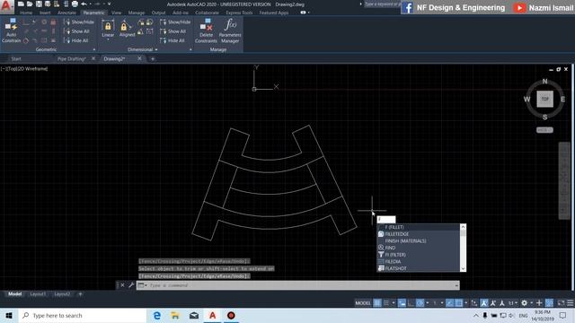#042 I AutoCAD 2D: Pipe Elbow (45 Degree) I Nazmi Ismail смотреть онлайн