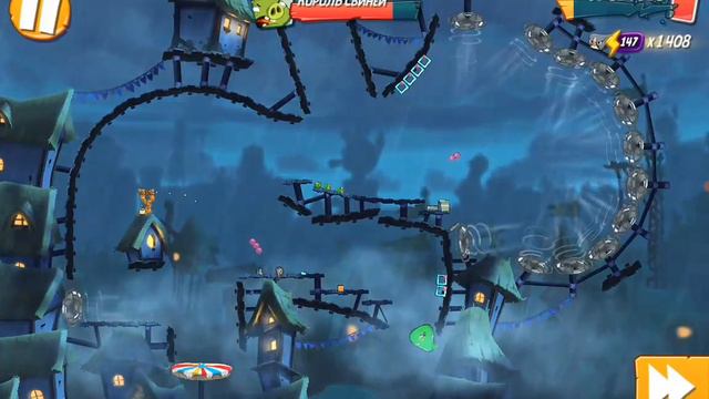 angry birds 2. паника корооя свиней ! босс катался как колобок ! смотреть онлайн
