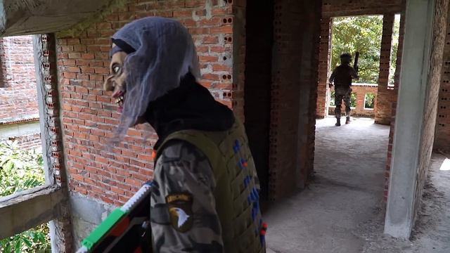 LTT Nerf Mod : Patrol Police Warriors Black Use Nerf Guns Fight Crime Dangerous Mask Dr.Lee 4 смотреть онлайн