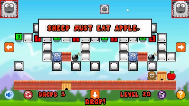 Sheep Shifter Level 20 - Three Star Solution Walkthrough смотреть онлайн