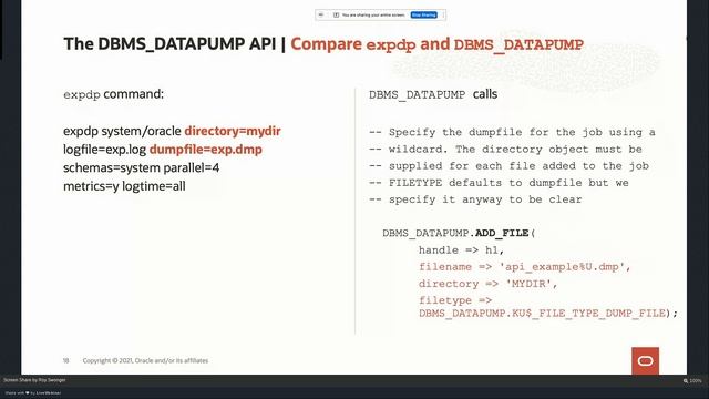 Secret Features of Oracle Data Pump by Roy Swoger смотреть онлайн