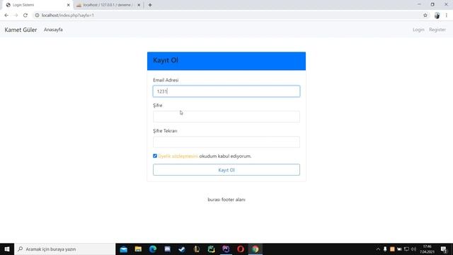PHP ile Sözleşme Onaylı Kayıt (Register) Sistemi смотреть онлайн