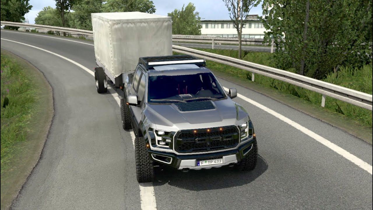 [ETS 2] Ford F 150 Raptor 2017_Cargo delivery in Zürich смотреть онлайн