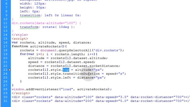 Custom Data Attributes HTML JavaScript CSS Tutorial смотреть онлайн