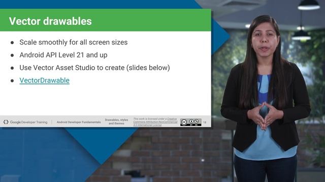 Drawables, Themes, and Styles (Android Development Fundamentals, Unit 2: Lesson 5.1) смотреть онлайн