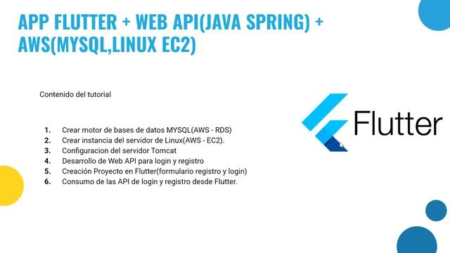 1 Introduccion Tutorial Web Api Spring Java y App Flutter смотреть онлайн