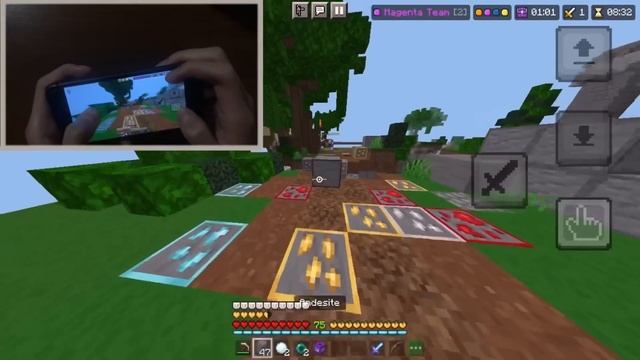 NEW Mobile Controls With Handcam (Minecraft Hive Skywars) смотреть онлайн