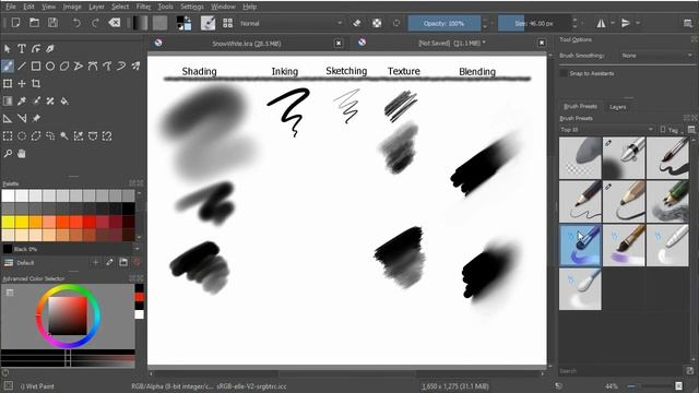 Brushes - Top 10 Brushes for Getting Started with Krita 4.3 смотреть онлайн