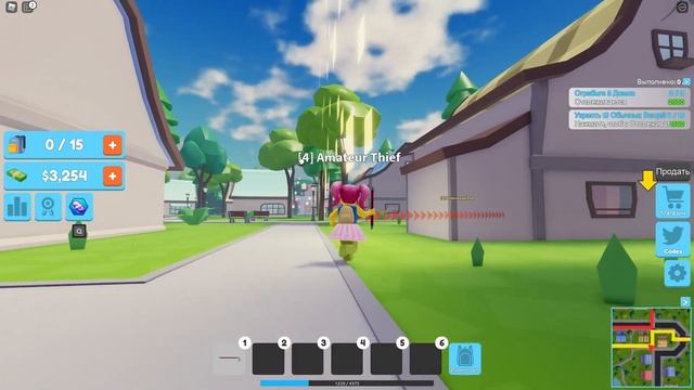 Симулятор ВОРА! Прокачка от НУБ до ПРО в Thief Simulator Roblox! смотреть онлайн