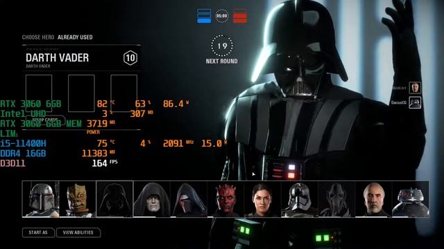 Gigabyte G5 RTX3060 I5 11400H + Pro Gaming Cooler Pad Star Wars Battlefront II Ultra Gameplay смотреть онлайн