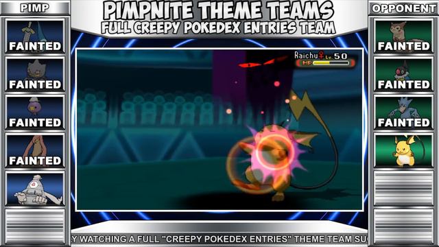FULL CREEPY POKEDEX ENTRIES TEAM! смотреть онлайн