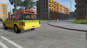 Тачки против деревянного лежачего полицейского — Часть 2 — BeamNG Drive