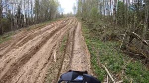 На мотоциклах в заброшенную деревню Racer Ranger 300