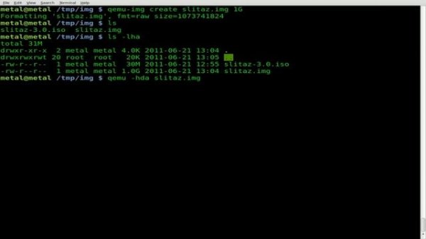 Working with ISO and IMG files in QEMU - Linux