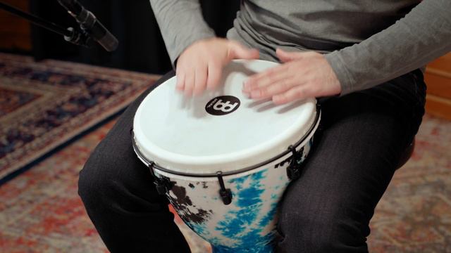 Meinl Percussion 12" Alpine Djembe, Synthetic Head, Galactic Blue Tie Dye (ADJ12-GB) смотреть онлайн