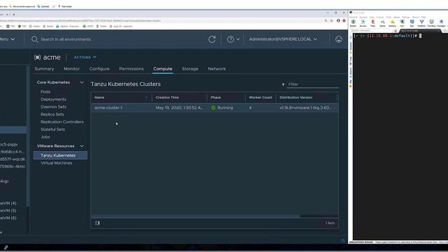 vSphere with Tanzu demo -Tanzu RUN смотреть онлайн