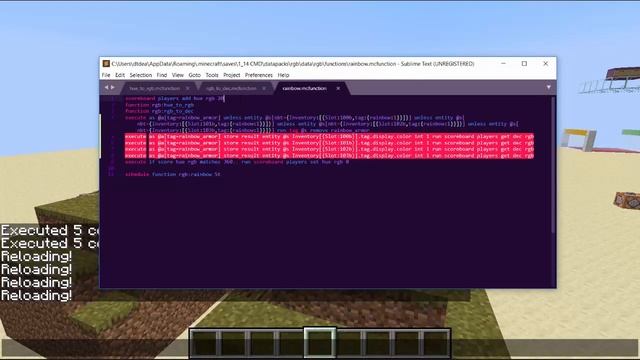 Rainbow RGB Armor in Minecraft [Datapack] смотреть онлайн