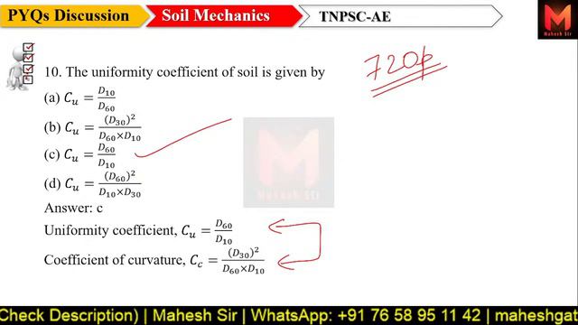 TNPSC AE CIVIL || PYQs Discussion Series || Geotech-Soil Mechanics Part-1 смотреть онлайн