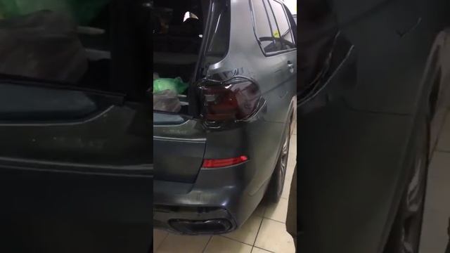 Полиуретановая плёнка на фары с затемнением. смотреть онлайн