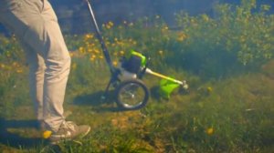 Триммер на колесах GROSER W01