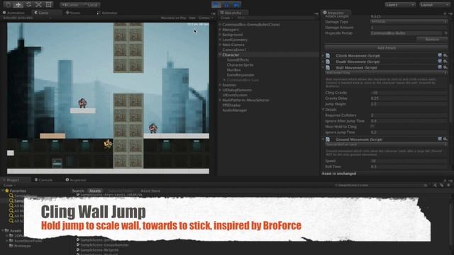 Platformer PRO - Quick Look - Wall Jump and Slide смотреть онлайн