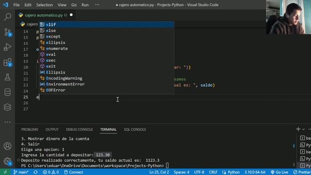 CURSO PYTHON #12 | EJERCICIO CAJERO AUTOMATICO смотреть онлайн