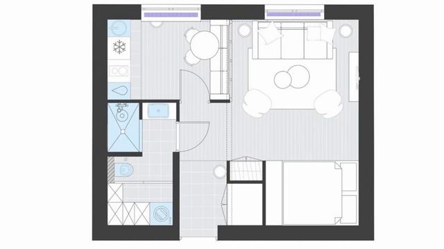 Проект #4 Как спланировать квартиру малой площади (для посуточной аренды) смотреть онлайн