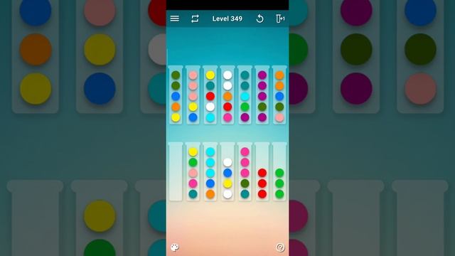 Ball Sort Puzzle Color Sorting Level 349