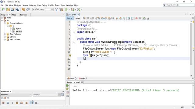 File handling in java [java.io] FileOutputStream Full tutorial video with best example in java смотреть онлайн