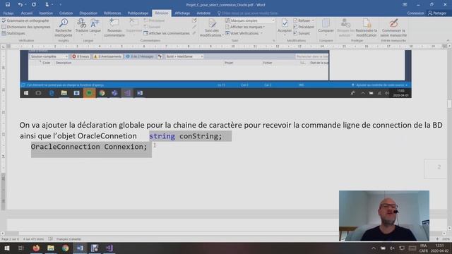 3 - Visual Studio Connexion à une BD Oracle et Commande Select Partie 1 смотреть онлайн