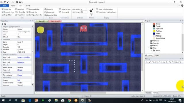 Tutorial Pacman Construct 2 Parte 1 смотреть онлайн