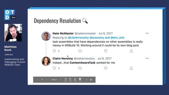 Matthias Koch. Implementing and Debugging Custom MSBuild Tasks смотреть онлайн