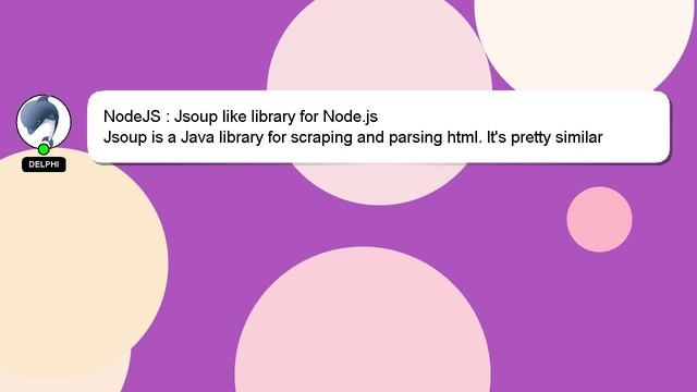 NodeJS : Jsoup like library for Node.js смотреть онлайн