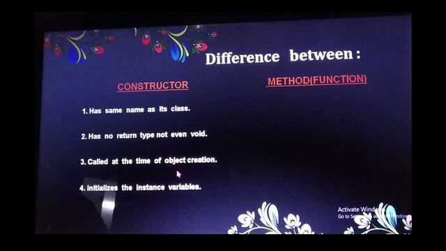 Ch 4 : CONSTRUCTORS for Class X Computer Applications by Dinesh Albert смотреть онлайн
