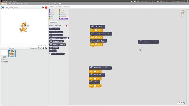 [GSoC2017][JdeRobot] Tutorial: How to program drones in Scratch смотреть онлайн