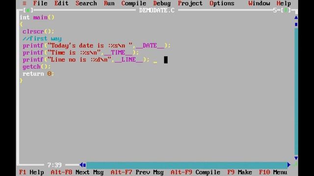 c program to print current date & time#1 смотреть онлайн