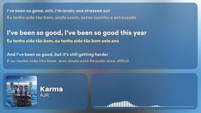 AJR - Karma (Lyrics/Tradução PT-BR) смотреть онлайн